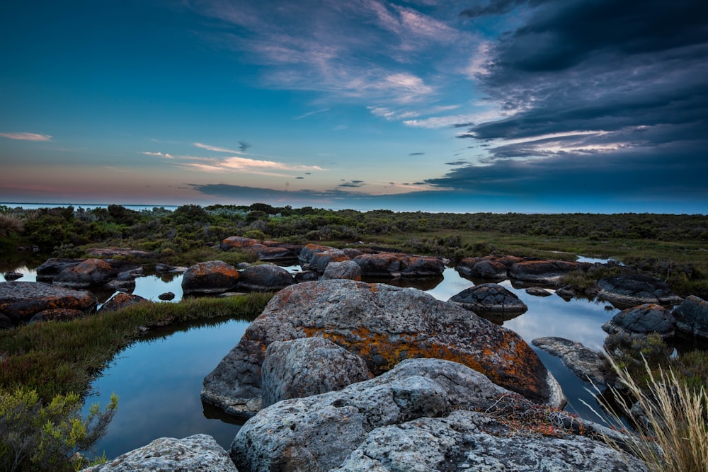 gray rock formations