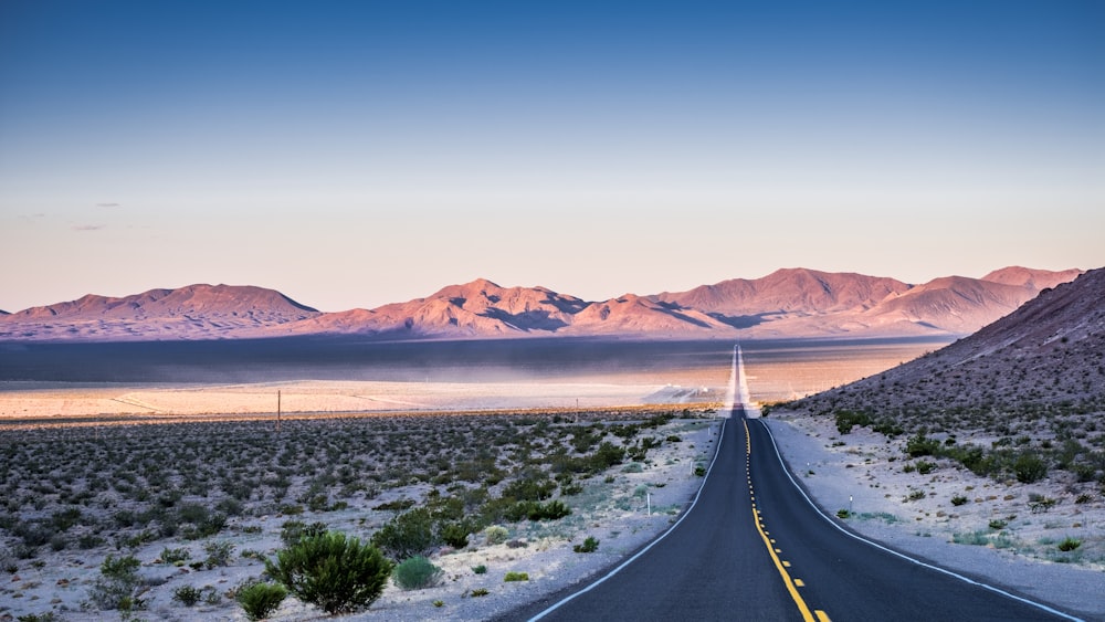 landscape photography of road