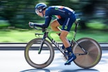 man in triathlon bike