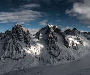landscape photography of snow-covered mountains