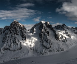 landscape photography of snow-covered mountains