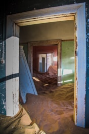 sand floor inside house