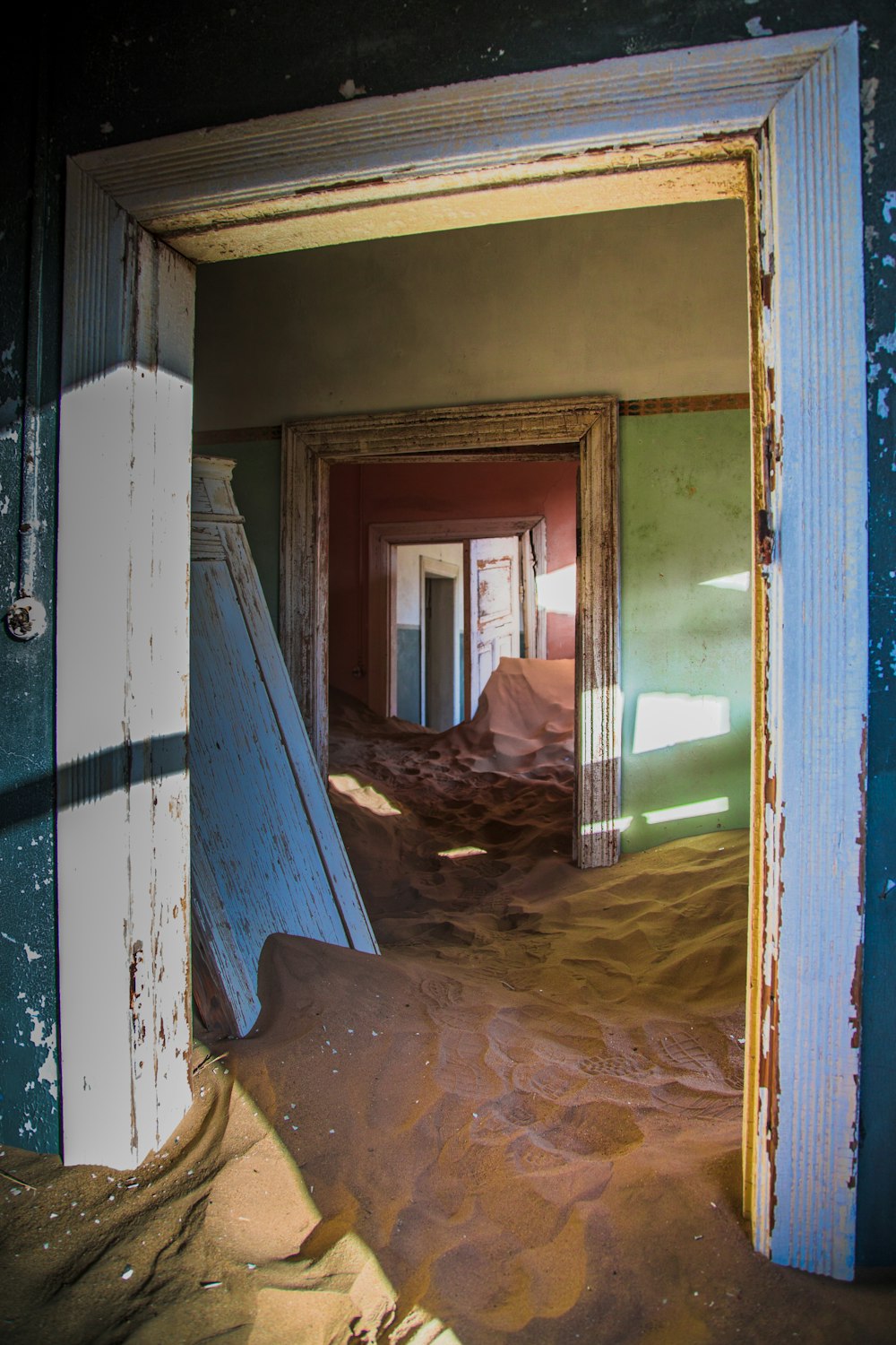 sand floor inside house