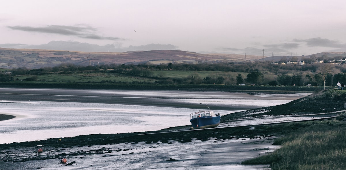 Coastal view at Llanelli on the Carmarthenshire coast