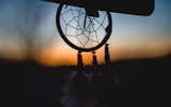 silhouette of dream catcher