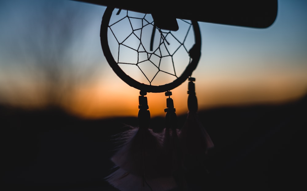 silhouette of dream catcher