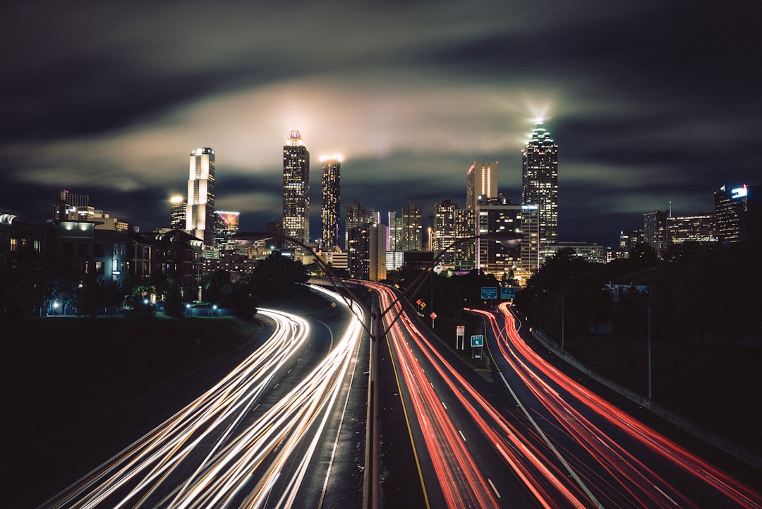 time-lapse photography of city night lights,