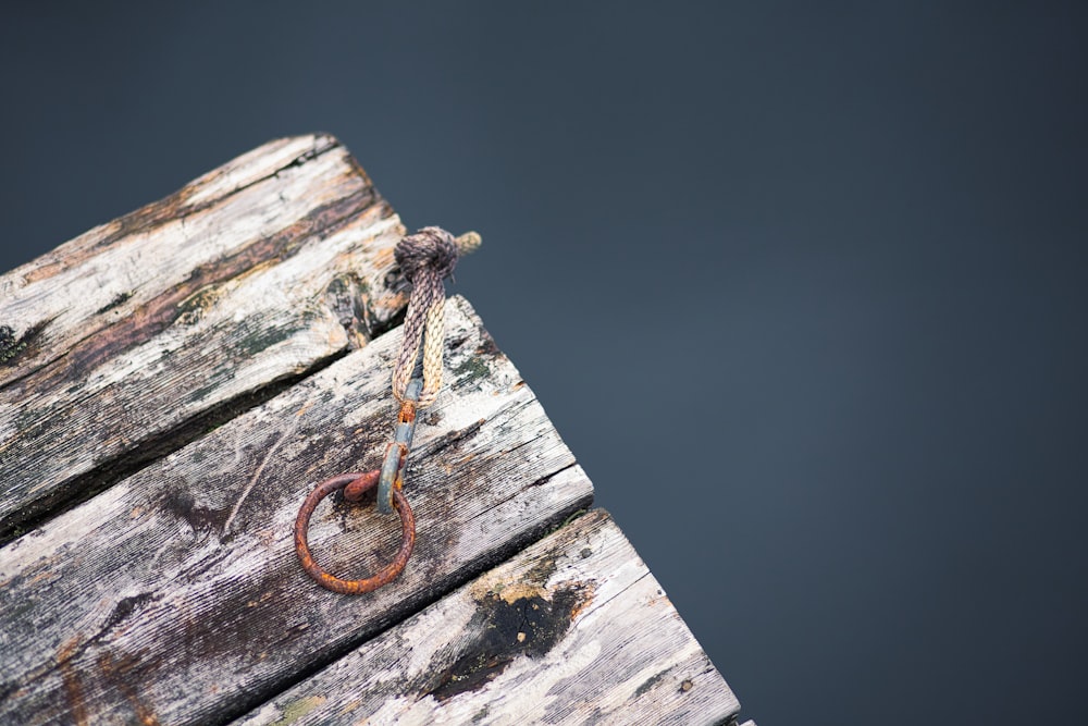 photo of string on boardwalk