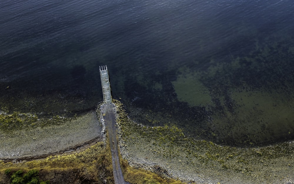 bird's eye view photography of coastline and sea