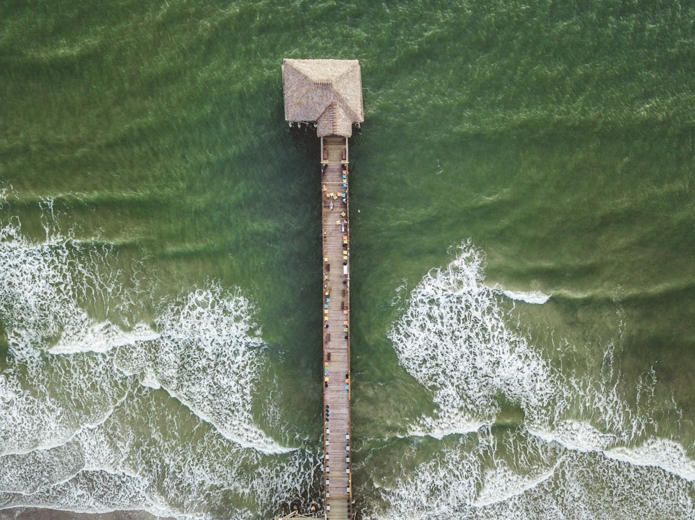 bird's-eye view of dock