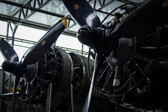 Wide-angle view of the Prime Used Engines facility with engines organized by make and model