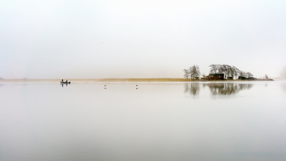 boat floating on water