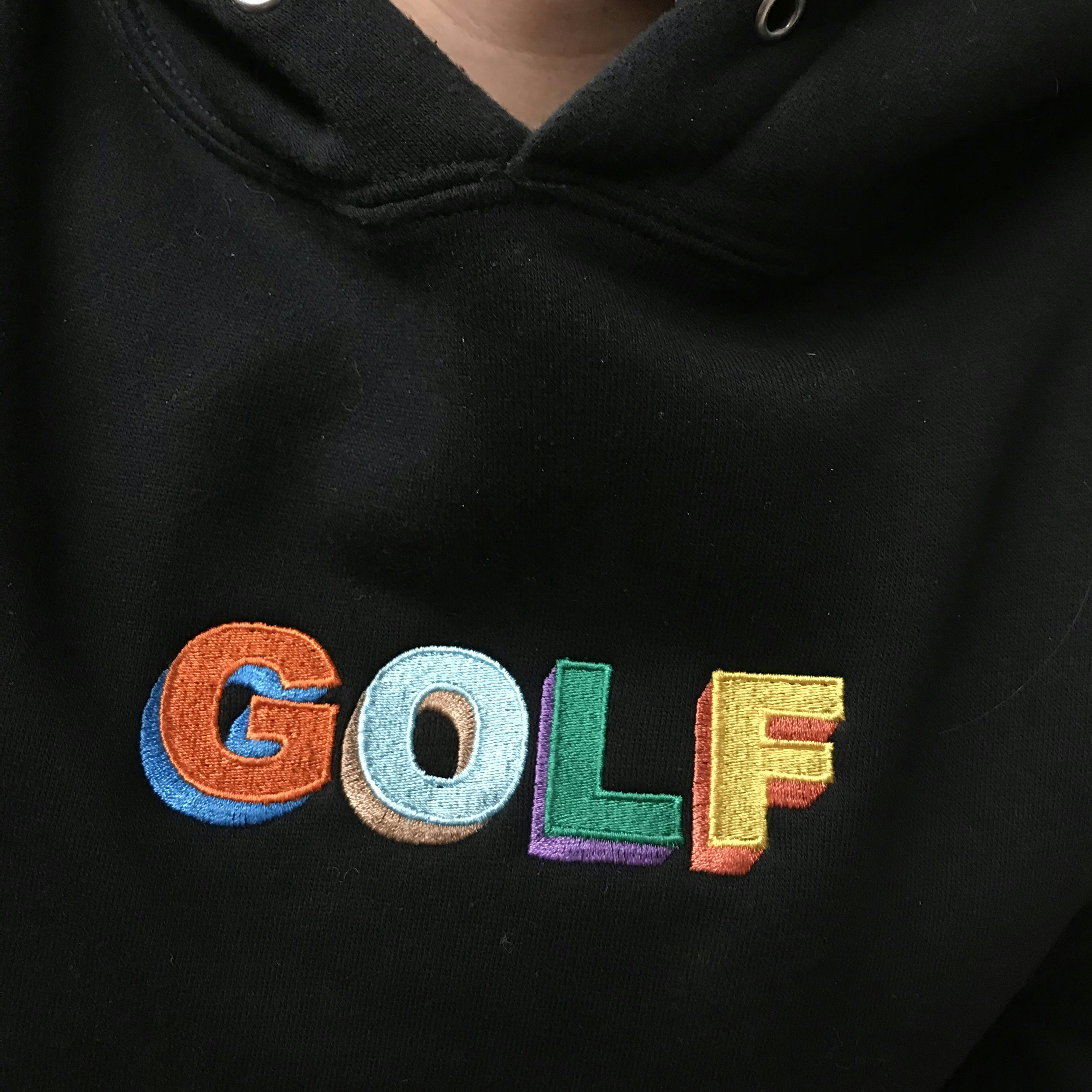 Forest green oversized hoodie, premium fleece, Bayou Golf embroidery
