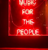 red music for the people LED light