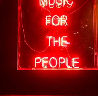 red music for the people LED light