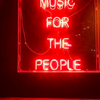 red music for the people LED light