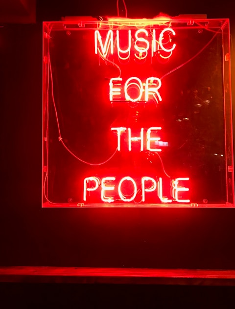 red music for the people LED light