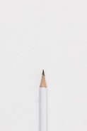 white lead pencil on surface