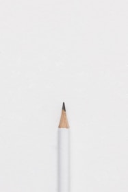 white lead pencil on surface