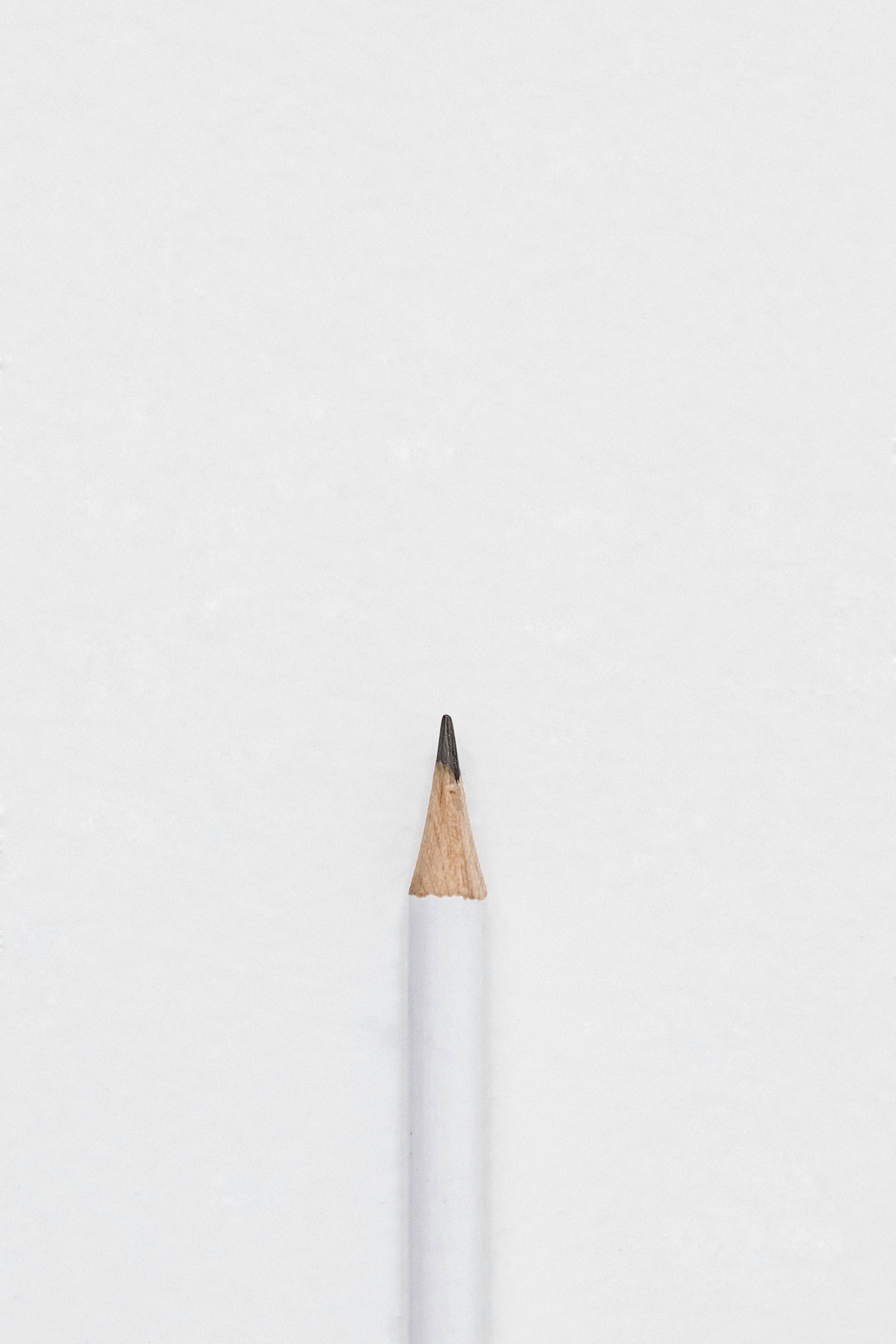 white lead pencil on surface