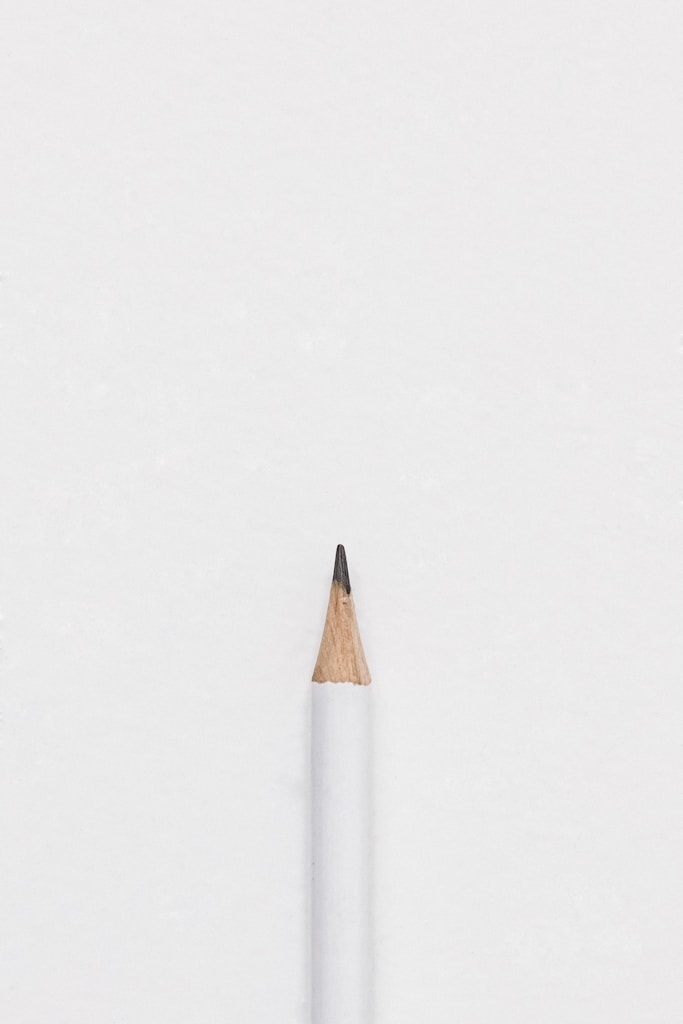 white lead pencil on surface