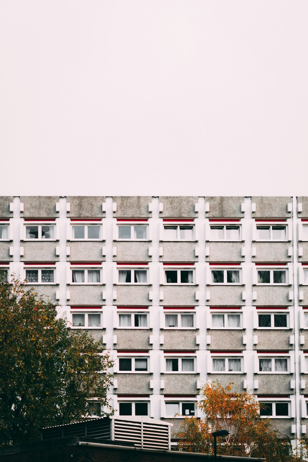 brown and white high-rise building