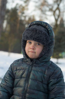 Insulated winter jacket ready for chilly outdoor exploration