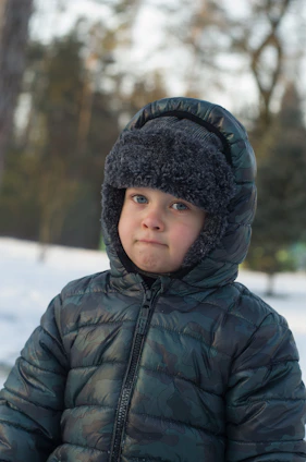 Insulated winter jacket ready for chilly outdoor exploration