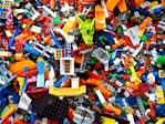 assorted-color plastic toy lot