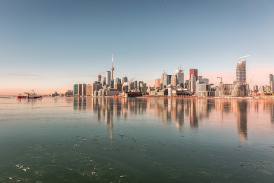 body of water and high rise buildings under blue sky in Toronto Canada