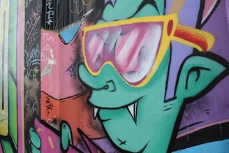 A colorful digital artwork showcasing a trendy NFT character with bold, clear colors.