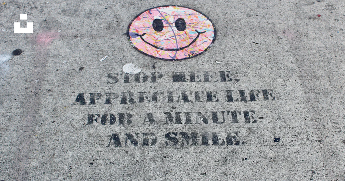 Appreciable A sidewalk with a sign that says stop sleep appreciable life for a ...