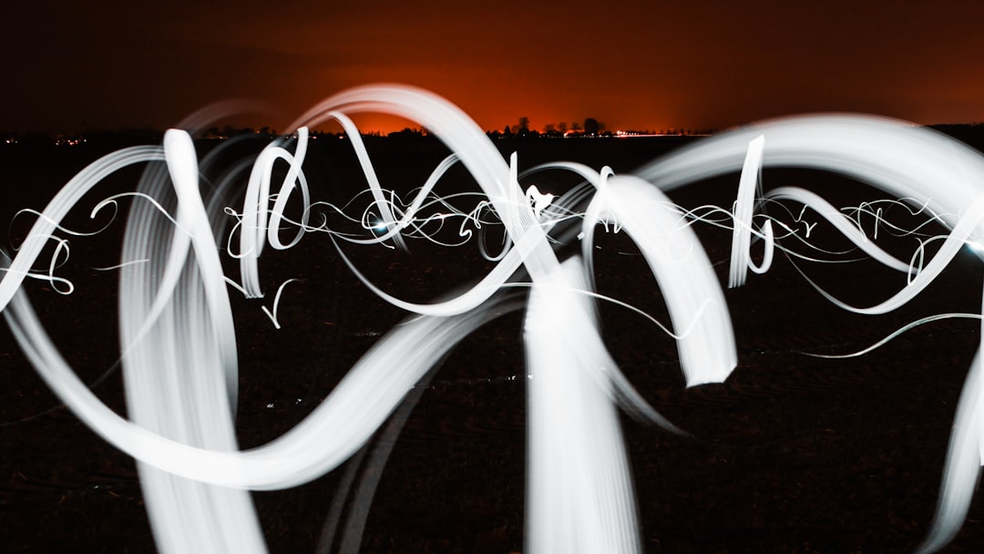 timelapse photography of white lights