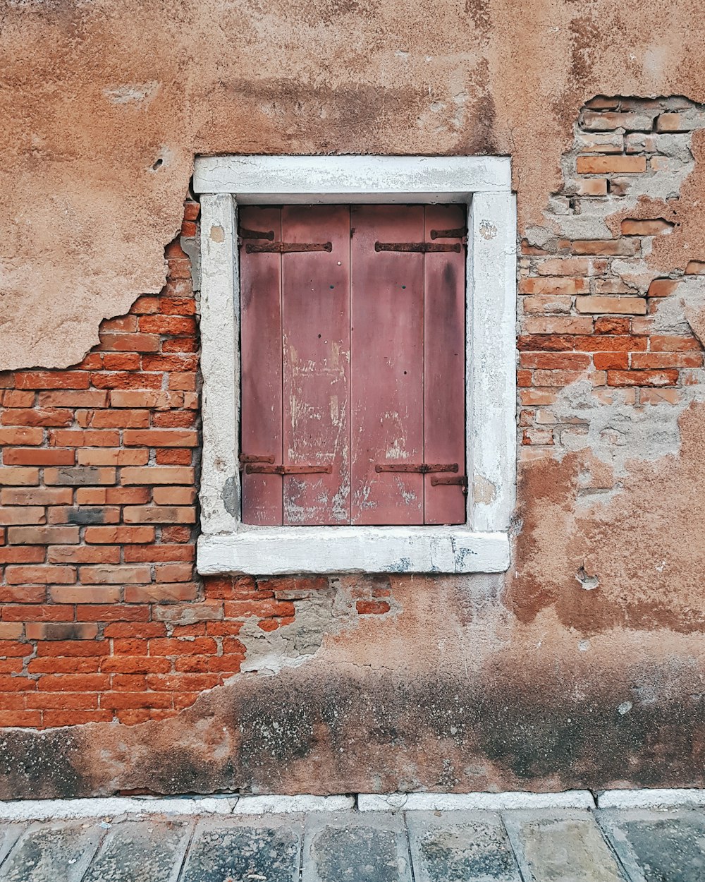 closed wooden window