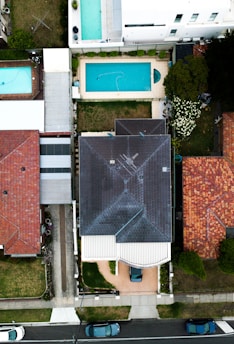 bird's-eye-view photo of buildings