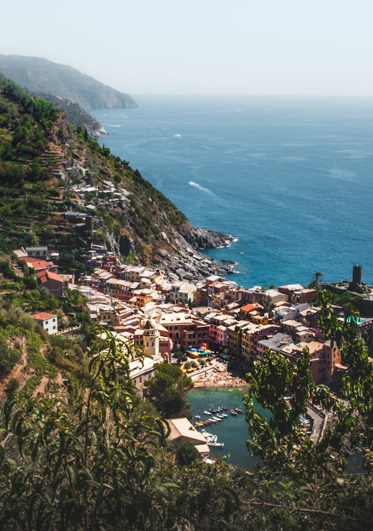 aerial photography of city near body of water in Cinque Terre National Park Italy