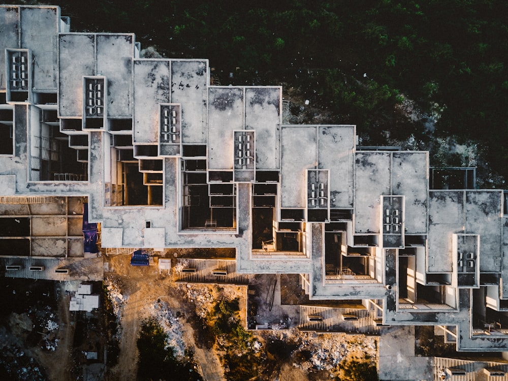 top view of building