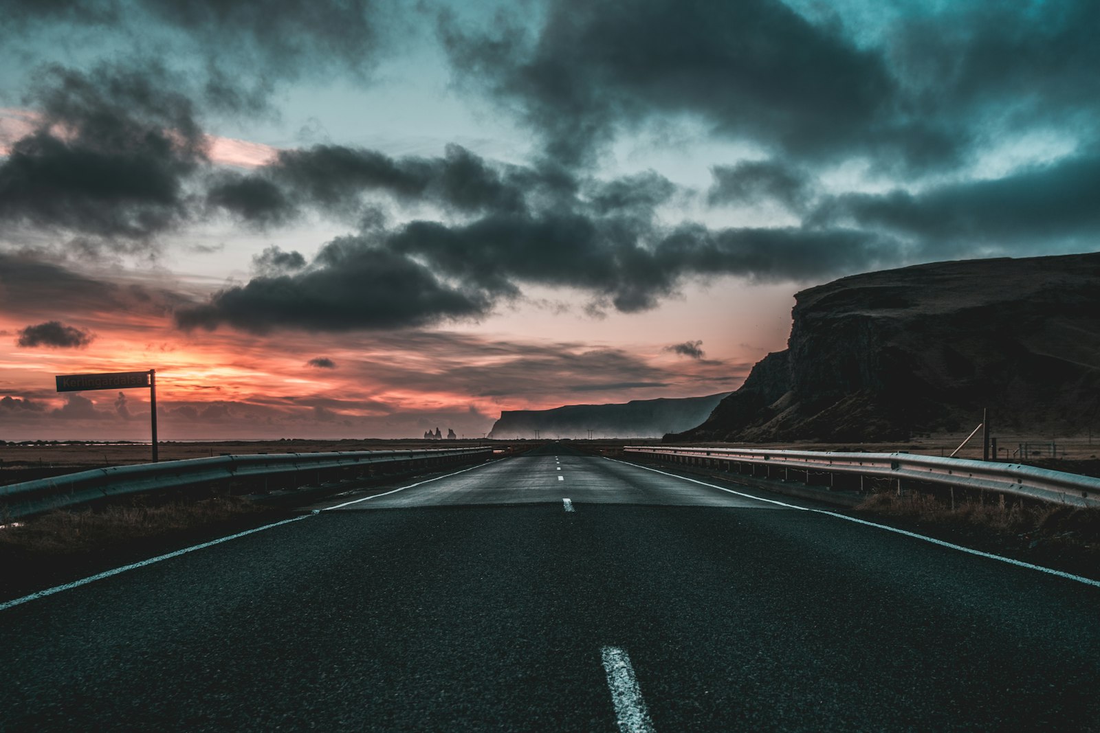 Nikon D7100 + Sigma 17-50mm F2.8 EX DC OS HSM sample photo. Road under dark clouds photography