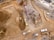 aerial photography of dump trucks