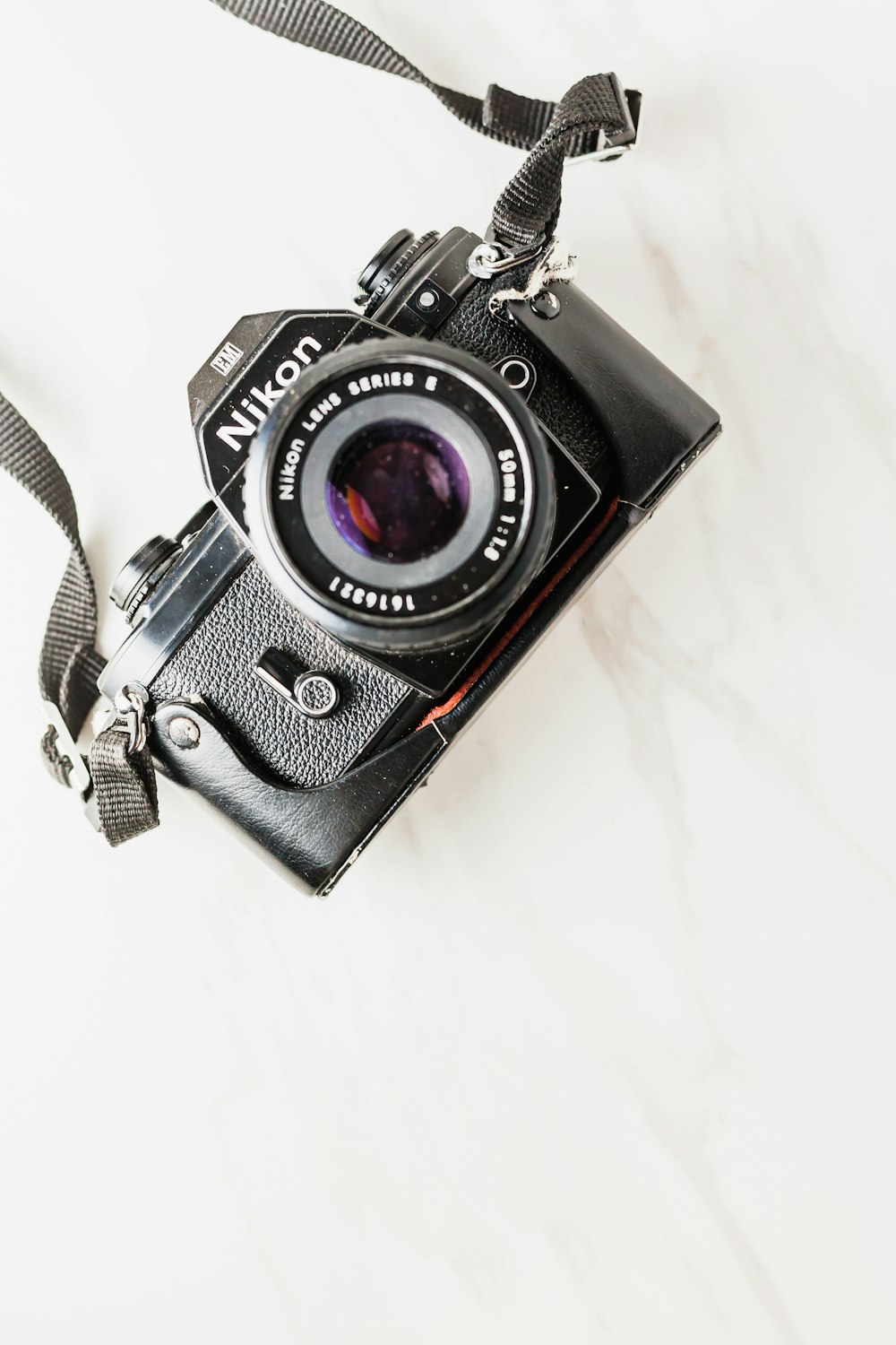 black Nikon film camera