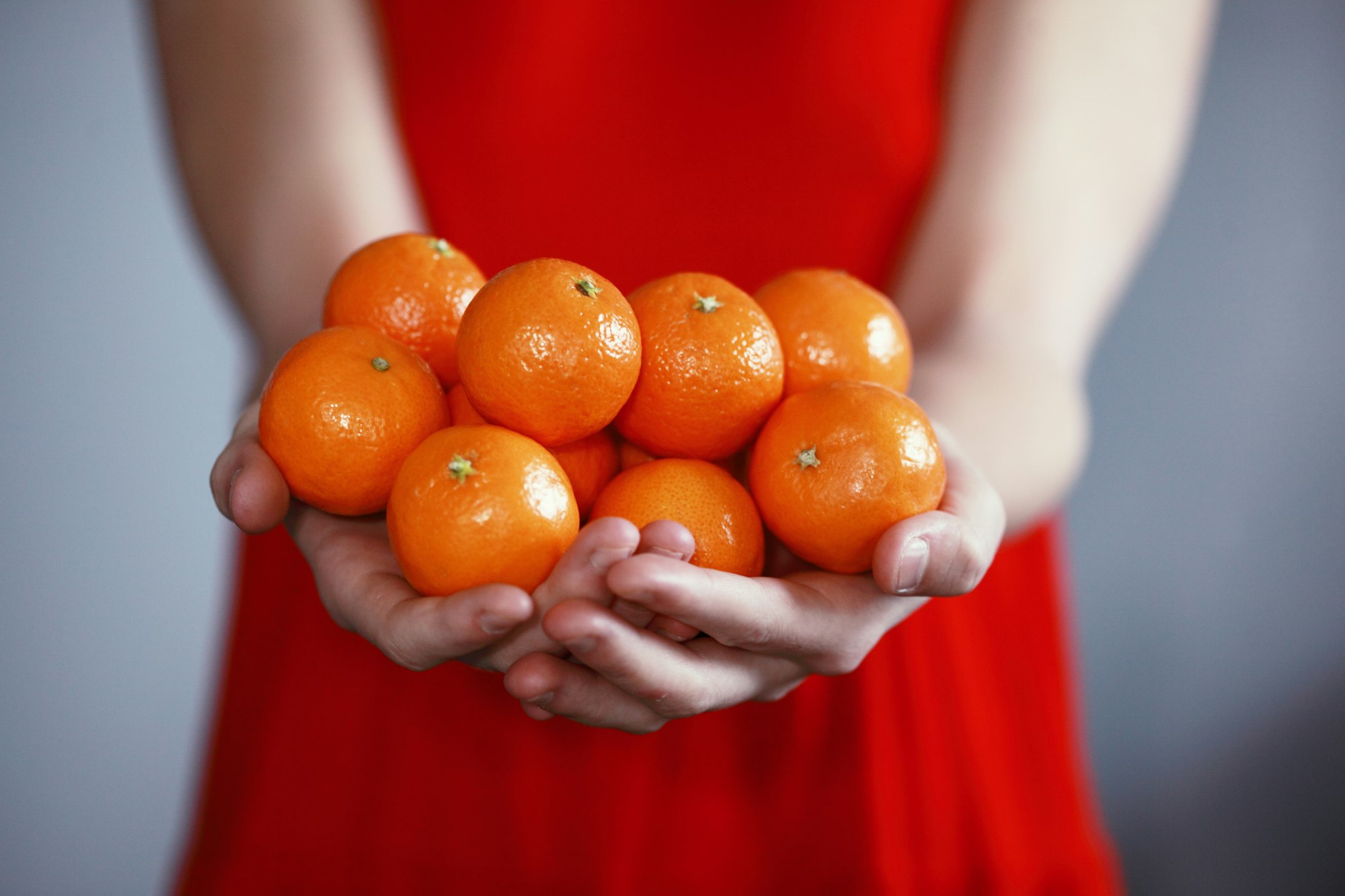 I bought a bag of these little tangerines today. They are only slightly larger than golf balls.