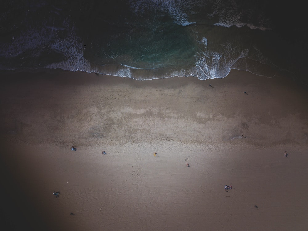 fotografia aerea della spiaggia