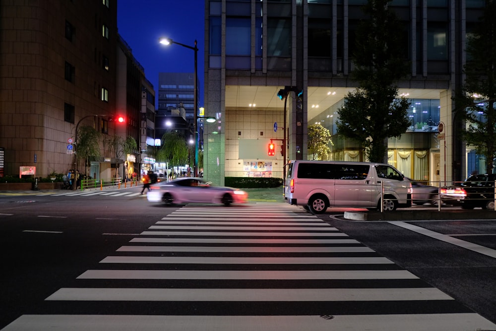 time lapse photo of cars