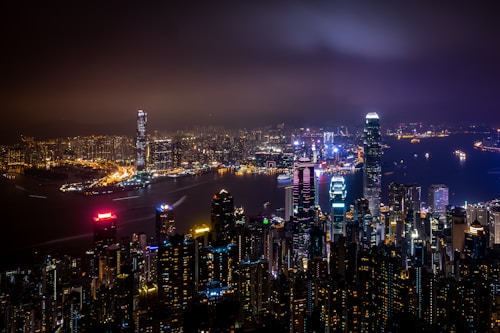 Hong Kong city lights