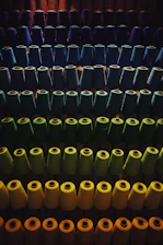 photo of assorted-color thread spool lot