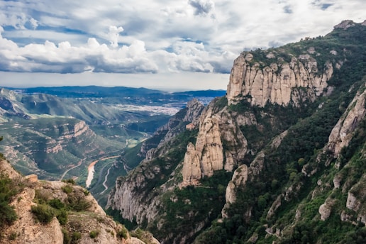 aerial shot of mountains during daytime