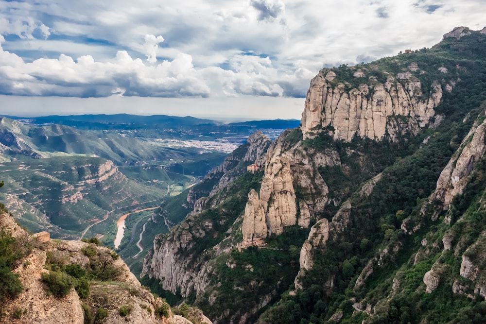 aerial shot of mountains during daytime