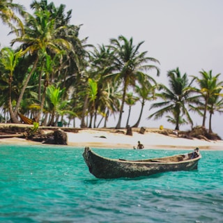 canoe on beach