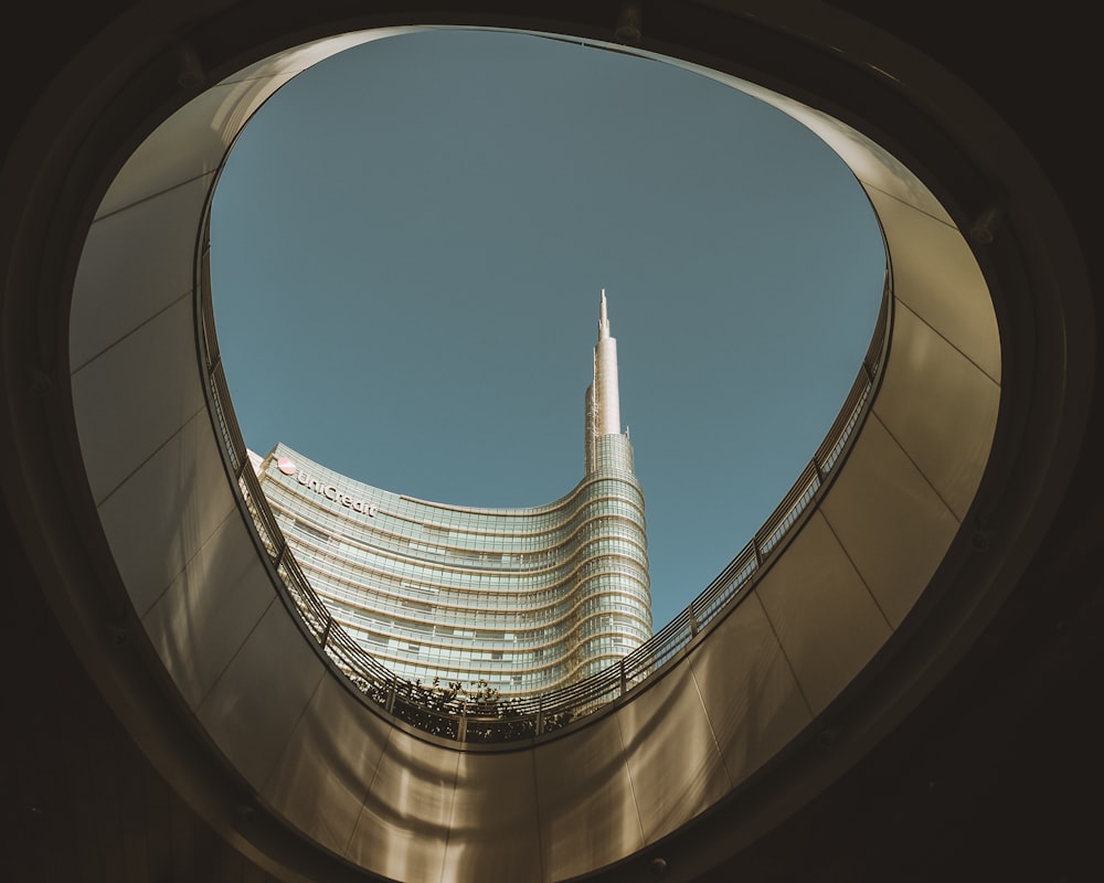 worm's eye view of gray concrete building