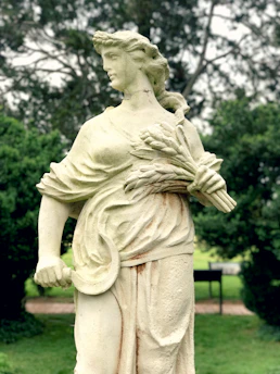 A serene and empowering image representing feminine strength.
